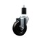 Service Caster 4'' SS Soft Rubber Wheel Swivel 1-1/2'' Expanding Stem Caster SCC-SSEX20S414-SRS-112 - alternate 1